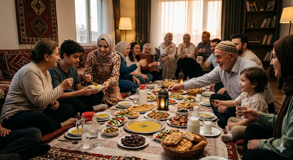 Iftar gathering in Guhya village